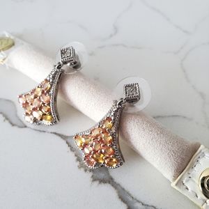 Saiphe • Yellow Sapphire & Diamond Drop Earrings